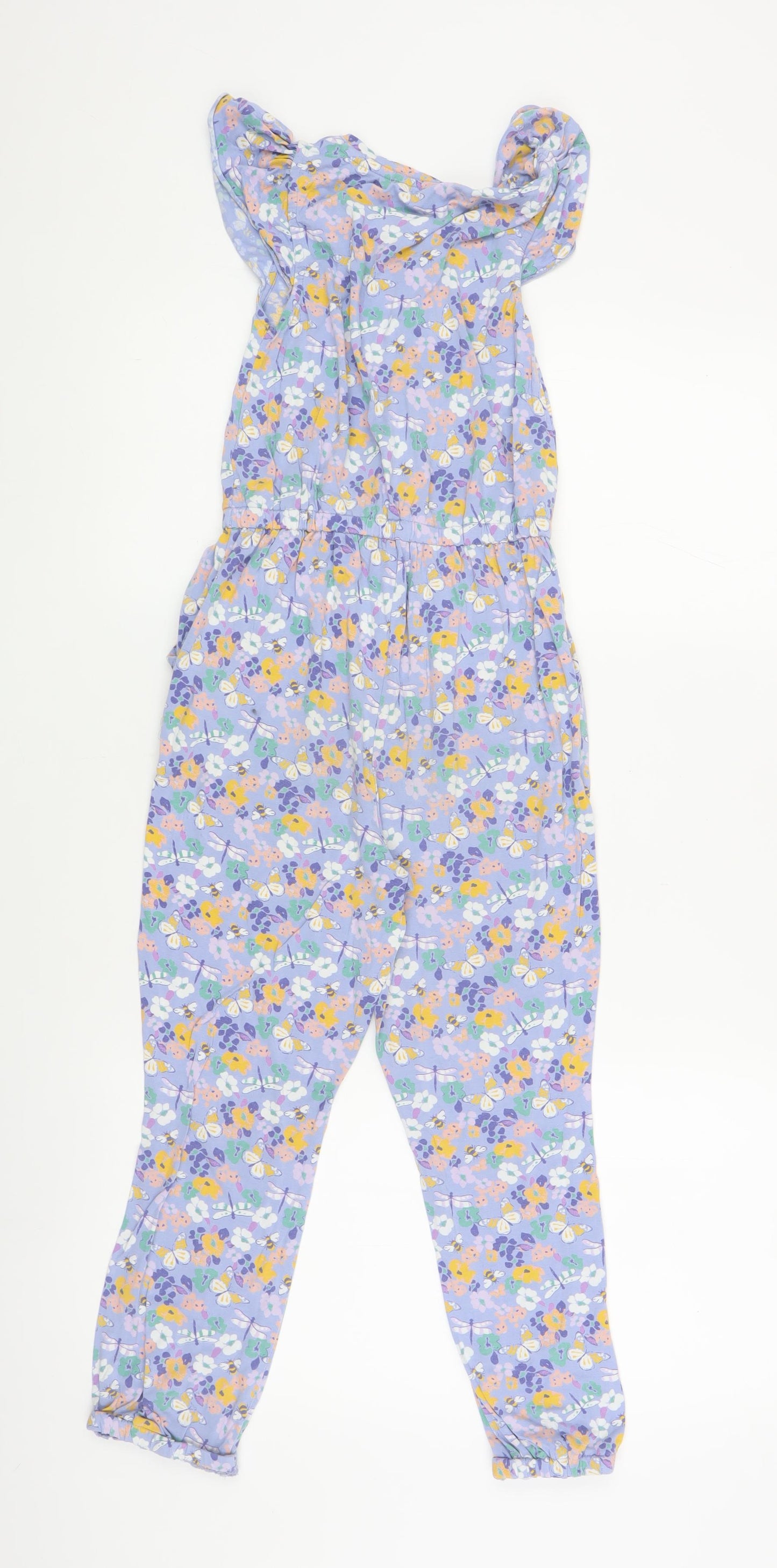 Fatface Girls Multicoloured Jumpsuit 7-8 Years - Floral Pattern