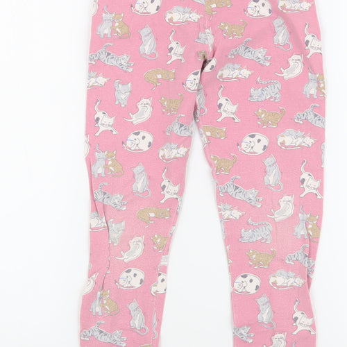 Boden Girls Pink Animal Print Leggings 8-9 Years