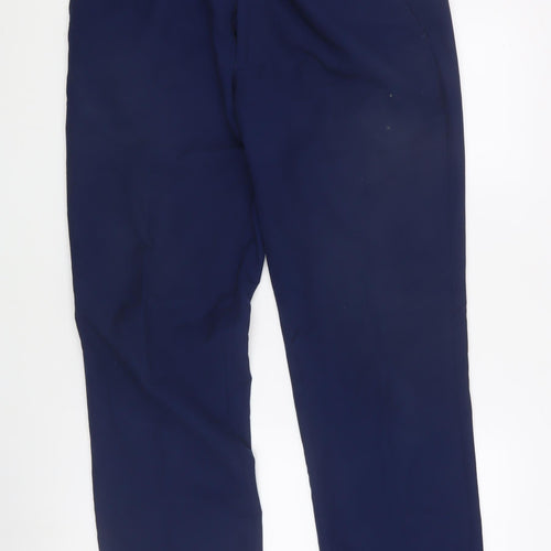 Dobell Men's Blue Slim Fit Dress Pants 36L