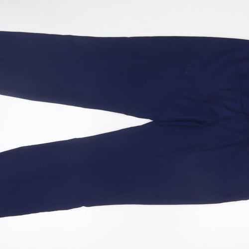Dobell Men's Blue Slim Fit Dress Pants 36L