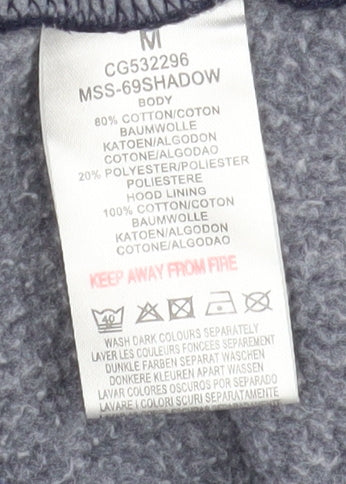 Brave Soul Men's Blue Full Zip Hoodie M