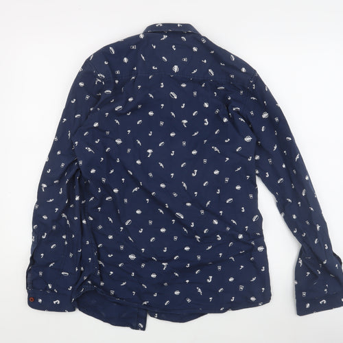 Jack & Jones Men's Blue Graphic Print Shirt S