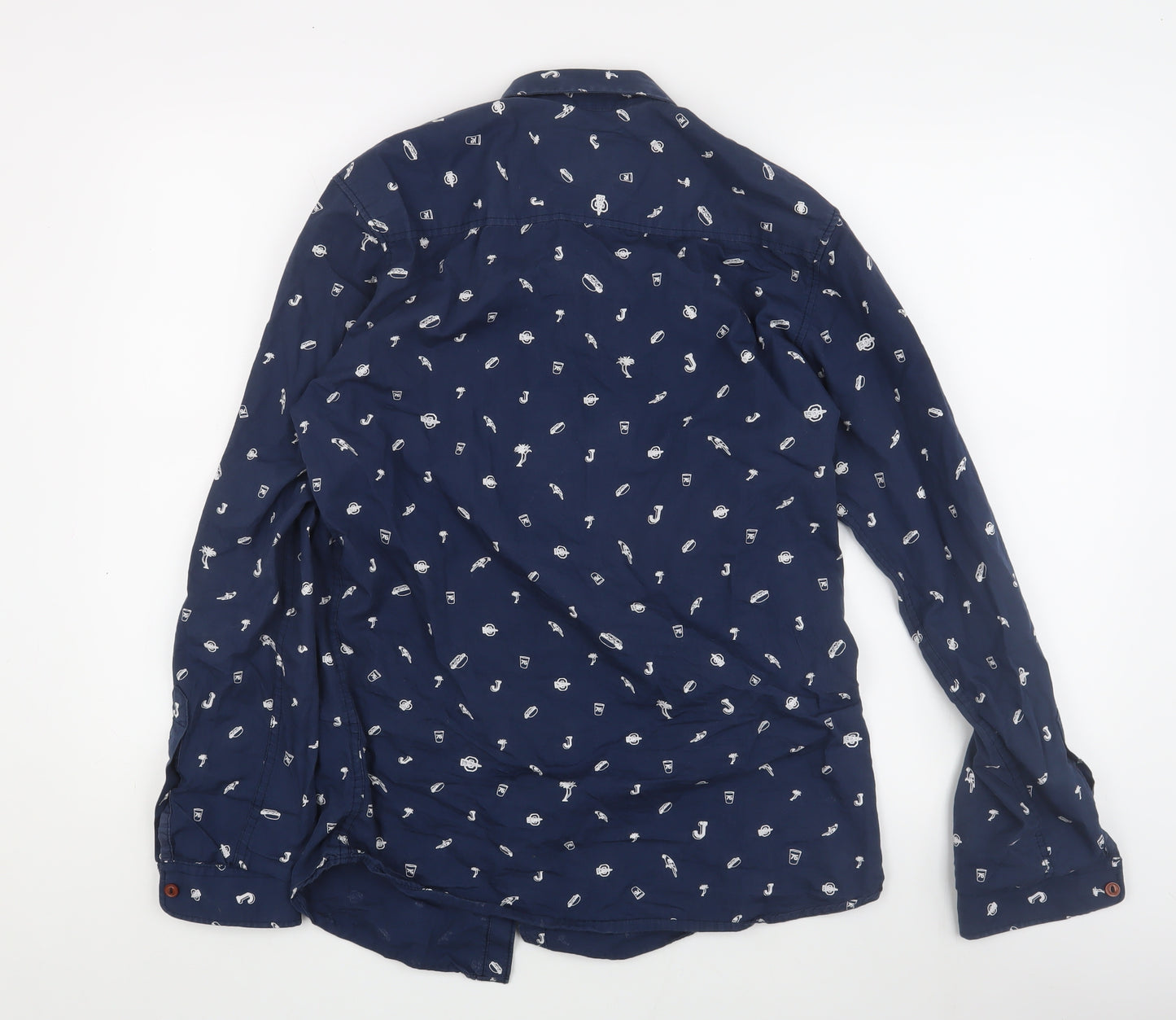 Jack & Jones Men's Blue Graphic Print Shirt S