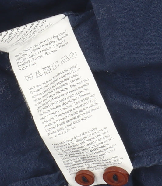 Jack & Jones Men's Blue Graphic Print Shirt S