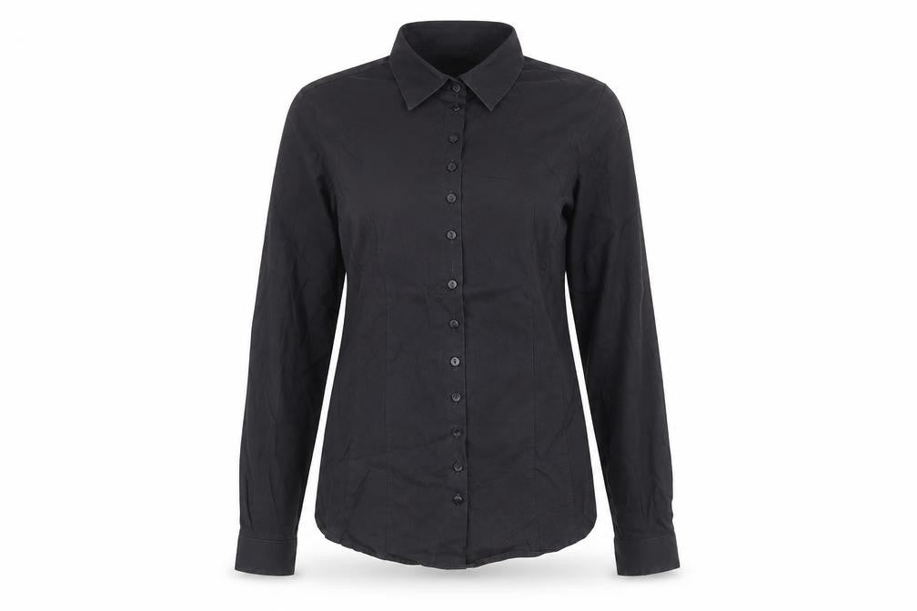 The Shirt Factory Women's Black Button-Up Shirt Size 10