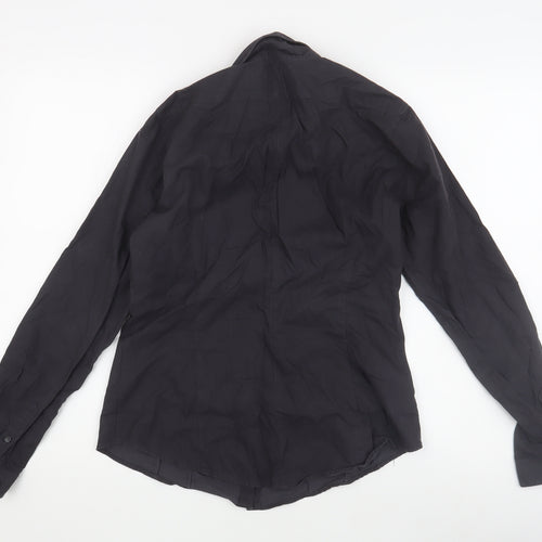 The Shirt Factory Women's Black Button-Up Shirt Size 10