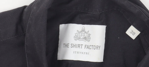 The Shirt Factory Women's Black Button-Up Shirt Size 10
