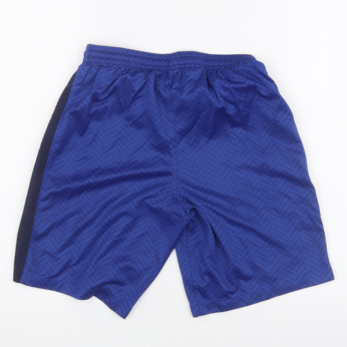 Nike Boys Blue Athletic Football Shorts, Size L