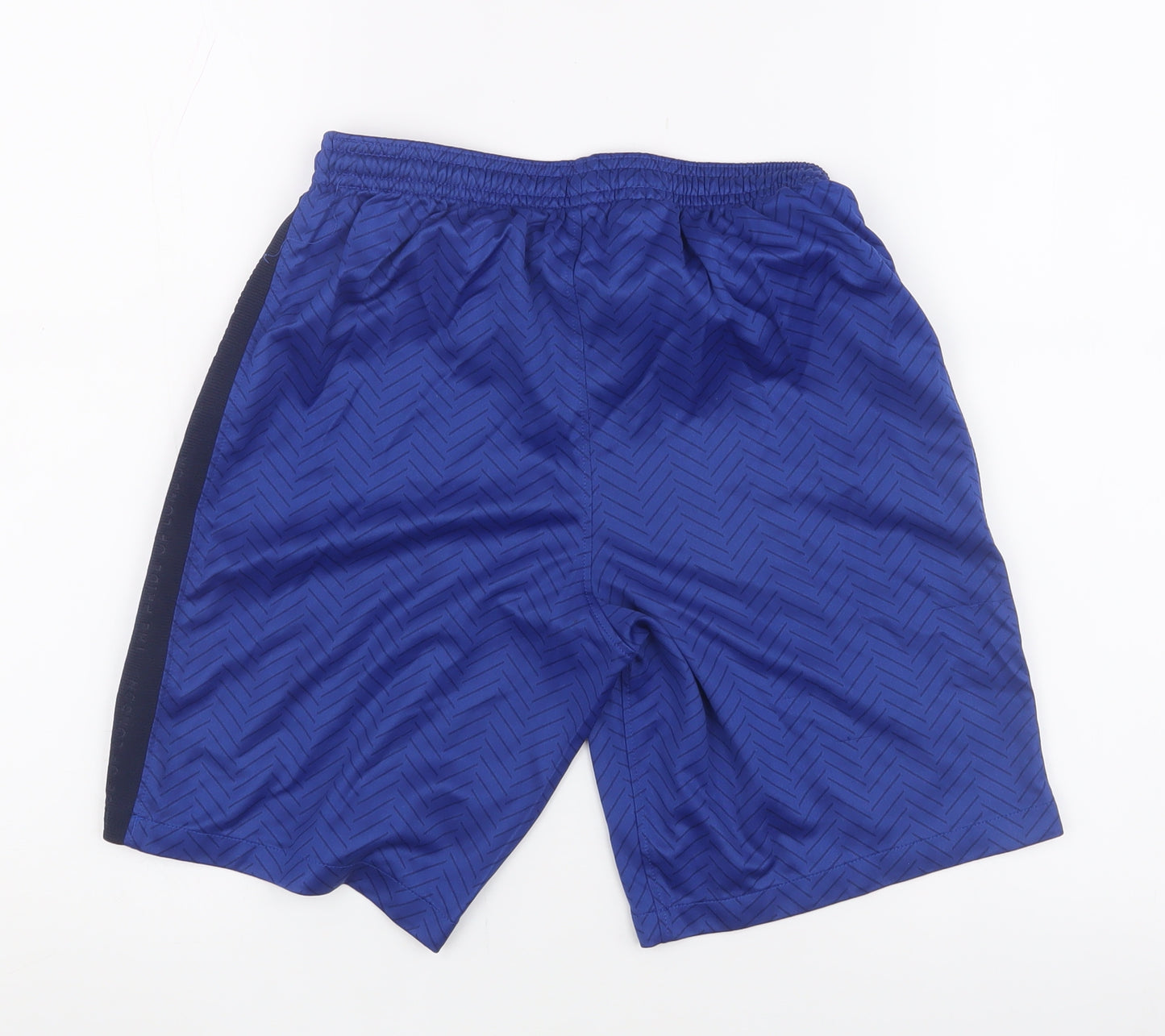 Nike Boys Blue Athletic Football Shorts, Size L