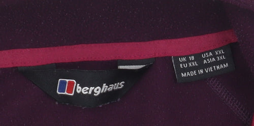 Berghaus Women's Purple Fleece Jacket Size 18