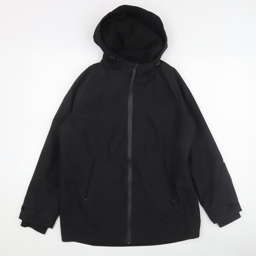 Marks and Spencer Teen Black Parka Jacket, Size 13-14