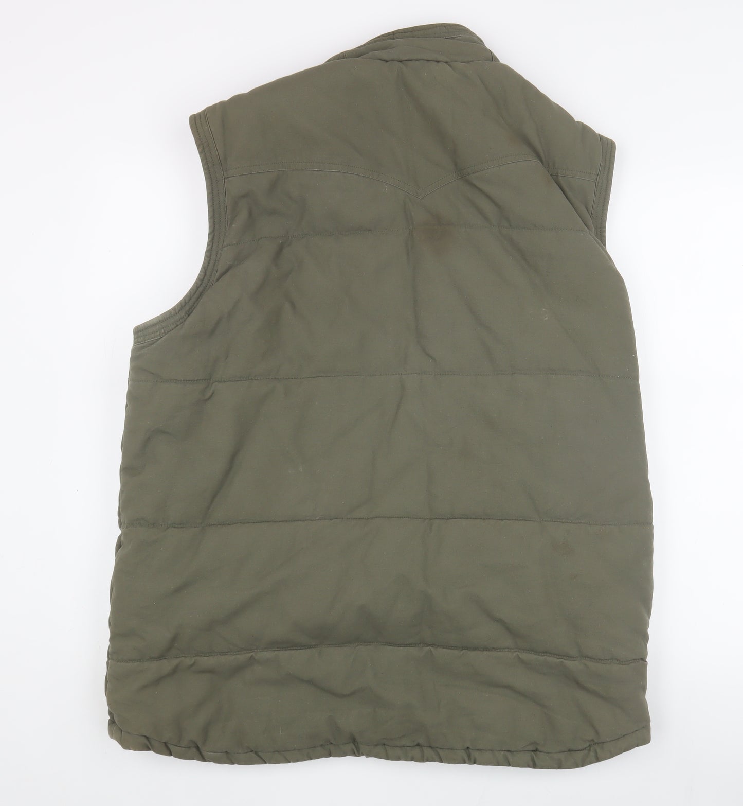 Weird Fish Men's Green XL Puffer Waistcoat