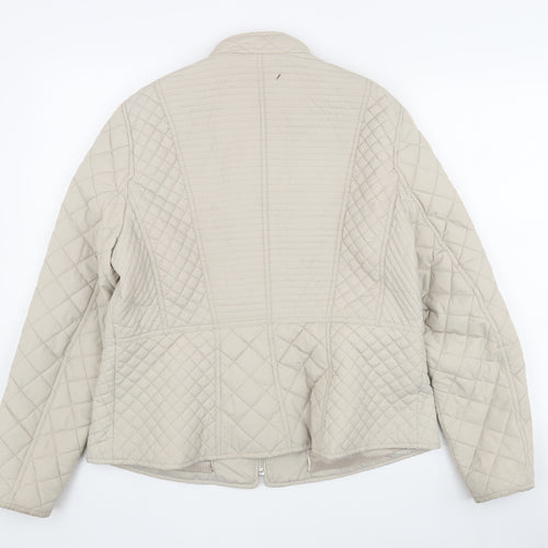 Per Una Beige Quilted Jacket, Women's Size 16