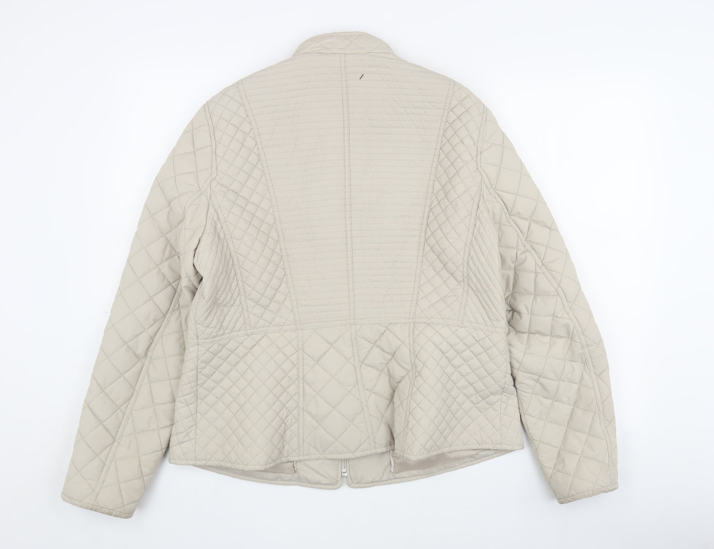 Per Una Beige Quilted Jacket, Women's Size 16