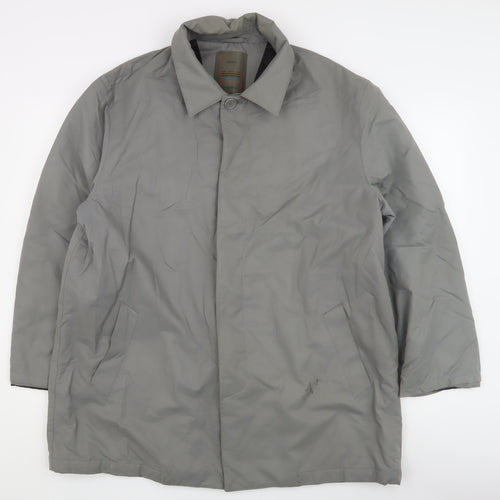 Next Men's Grey Overcoat - Size L, Formal Wear