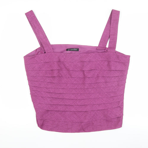 Jacques Vert Women's Purple Sleeveless Blouse, Size 20