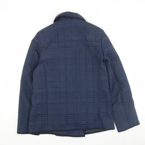 Farhi Women's Blue Quilted Jacket, Size 8, Casual Style