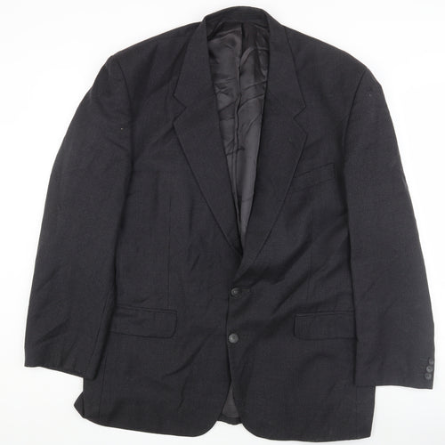 Pierre Cardin Men's Black Check Blazer 44 Regular
