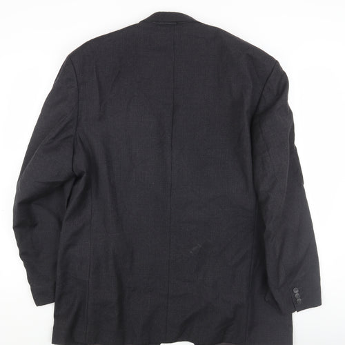 Pierre Cardin Men's Black Check Blazer 44 Regular