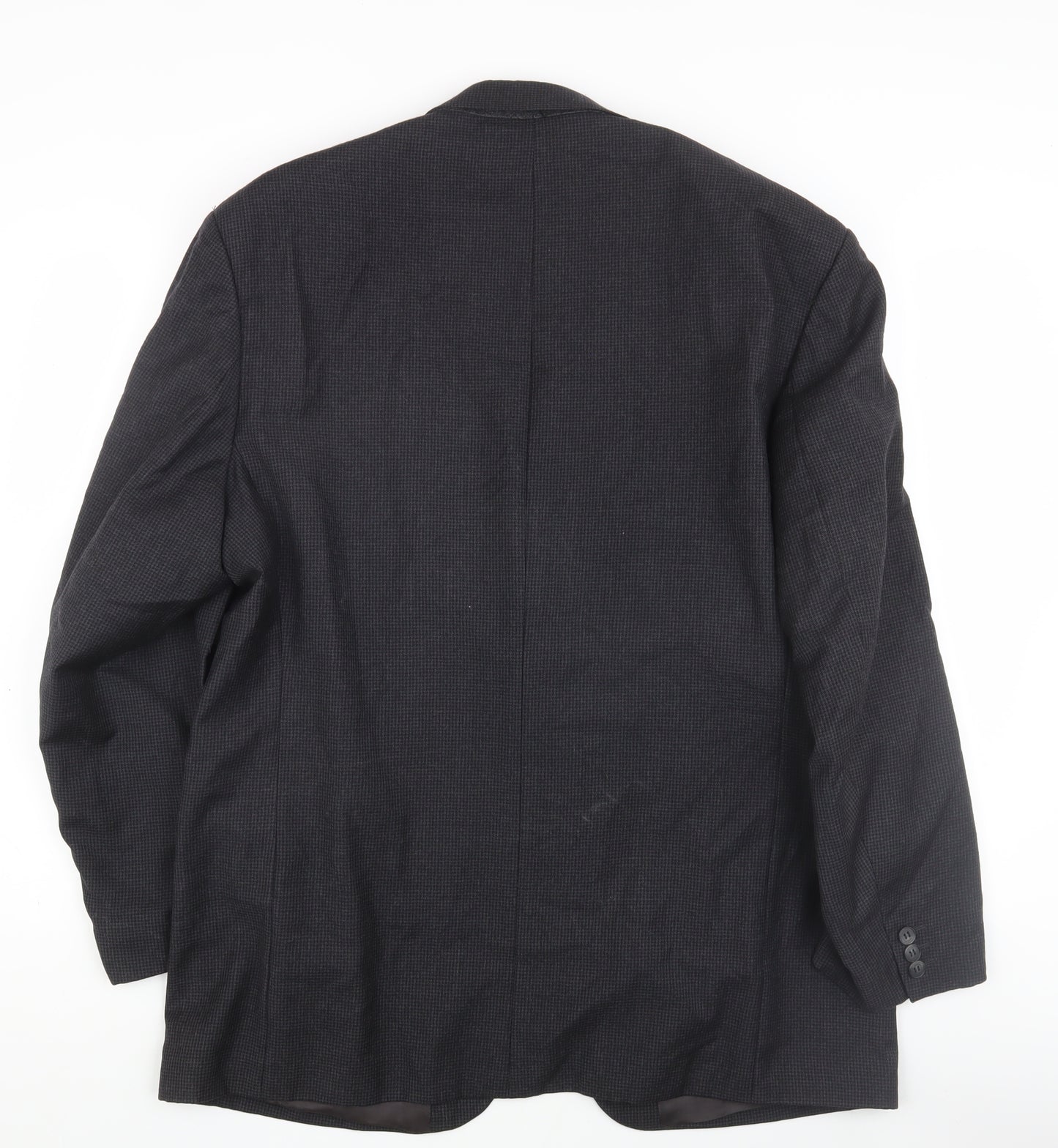 Pierre Cardin Men's Black Check Blazer 44 Regular
