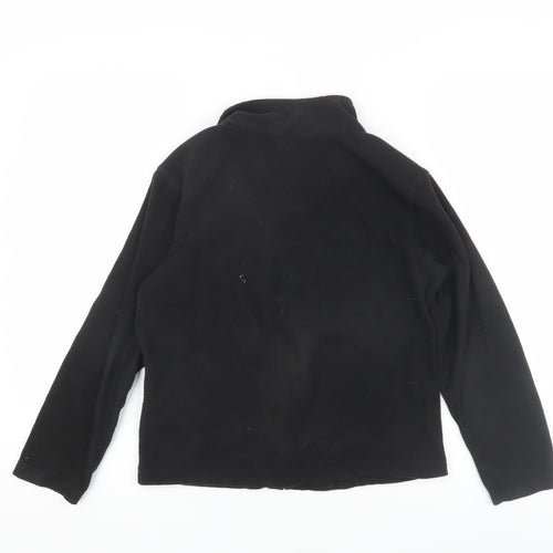 Regatta Boys Black Fleece Zip Jacket, Size 12 Years