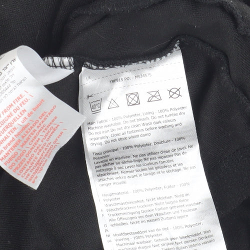 Regatta Boys Black Fleece Zip Jacket, Size 12 Years