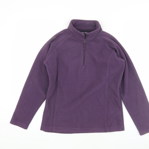 Peter Storm Girls Purple Fleece Jacket, Size 9-10, Activewear