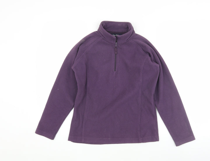 Peter Storm Girls Purple Fleece Jacket, Size 9-10, Activewear