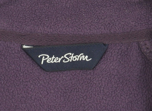 Peter Storm Girls Purple Fleece Jacket, Size 9-10, Activewear