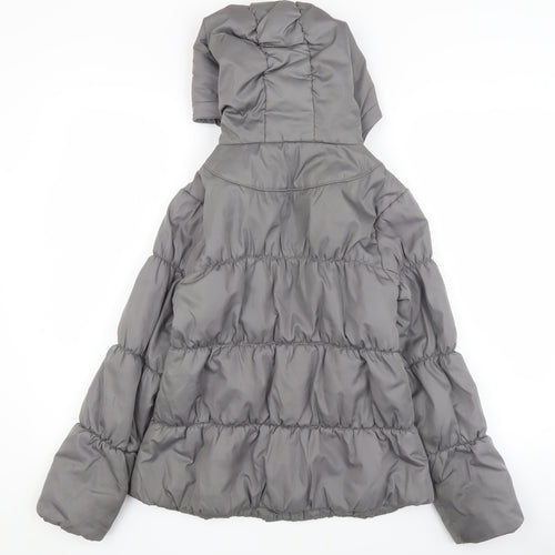 Marks and Spencer Girls Grey Puffer Jacket 11-12 Years