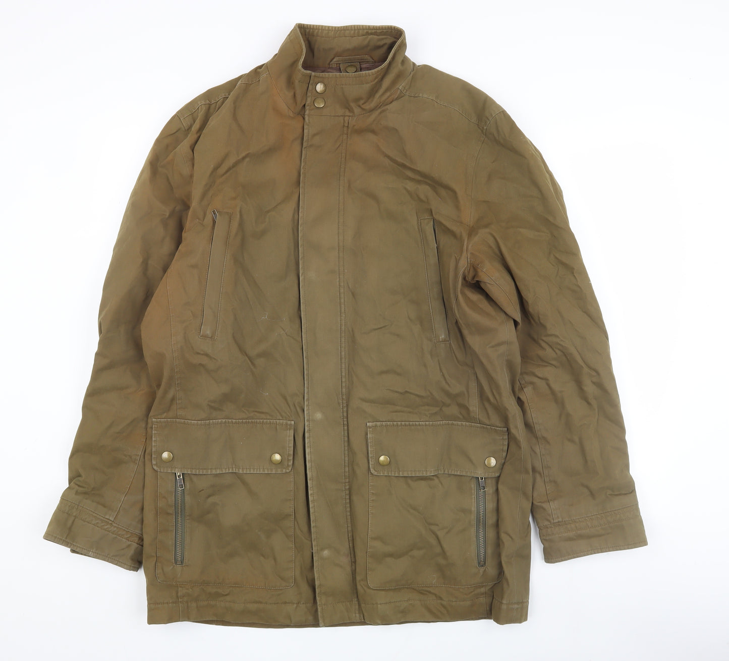 Jaeger Men's Brown Military Jacket M