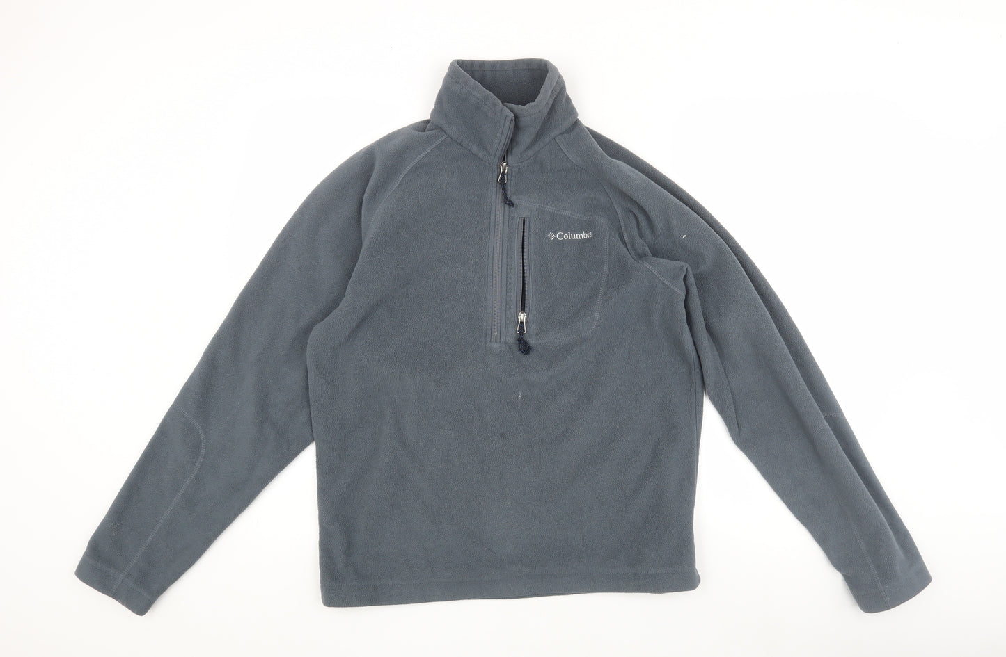 Columbia Men's Grey Fleece 1/4 Zip Jacket, S