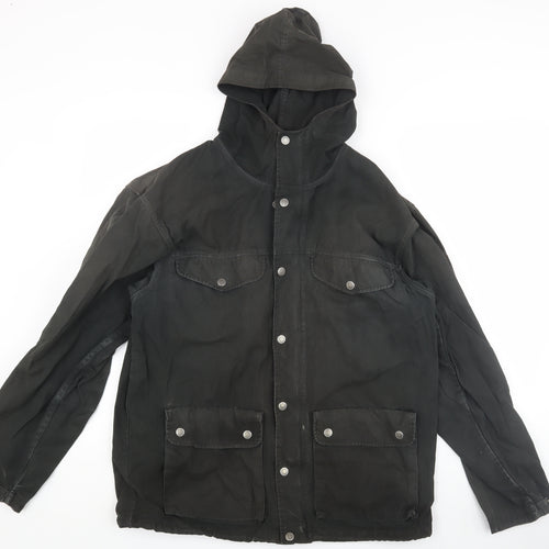 Fjällräven Men's Black Hooded Windbreaker Jacket M
