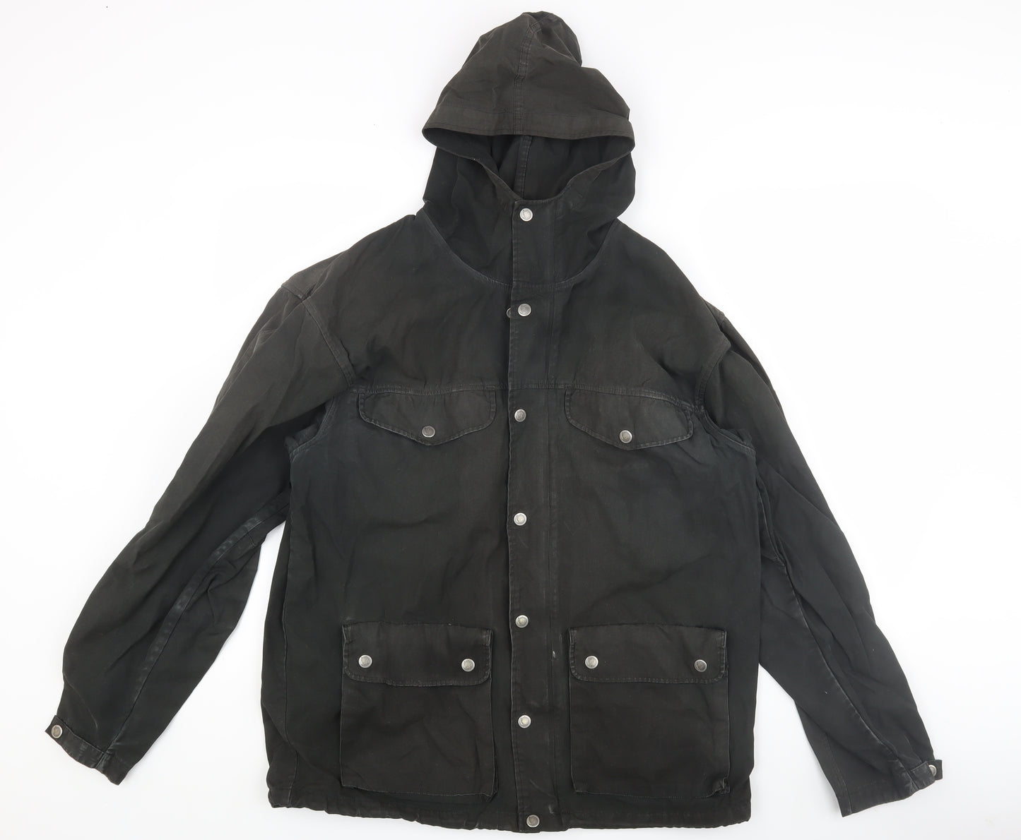 Fjällräven Men's Black Hooded Windbreaker Jacket M