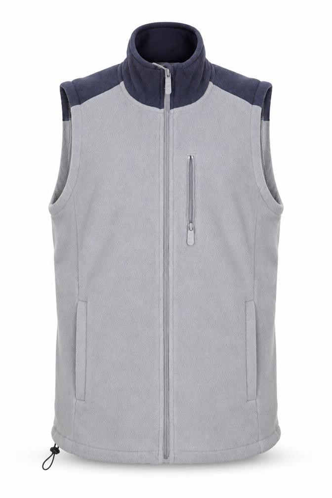 Cotton Traders Men's Grey M Full Zip Fleece Waistcoat