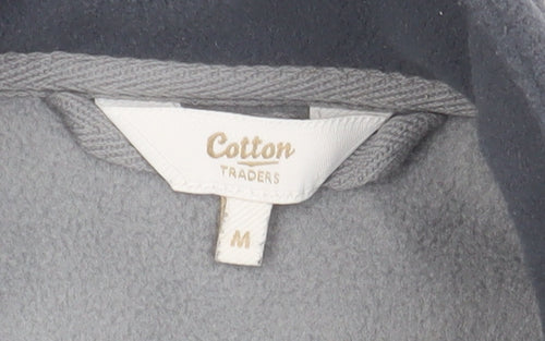 Cotton Traders Men's Grey M Full Zip Fleece Waistcoat