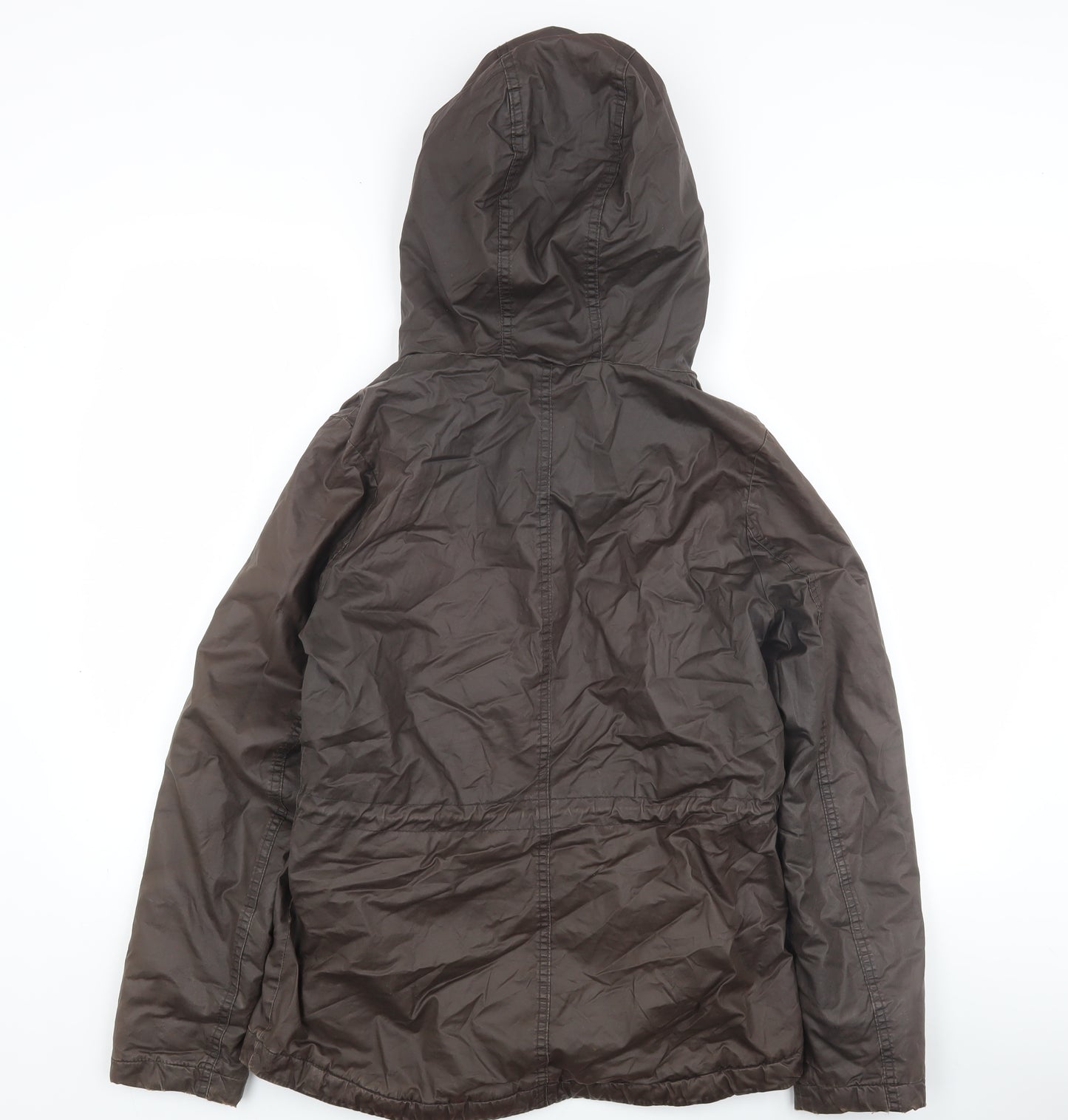 H&M Women's Brown Parka Jacket Size 4