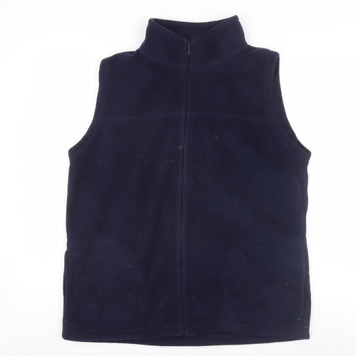 EWM Women's Blue Fleece Waistcoat M Sleeveless Casual