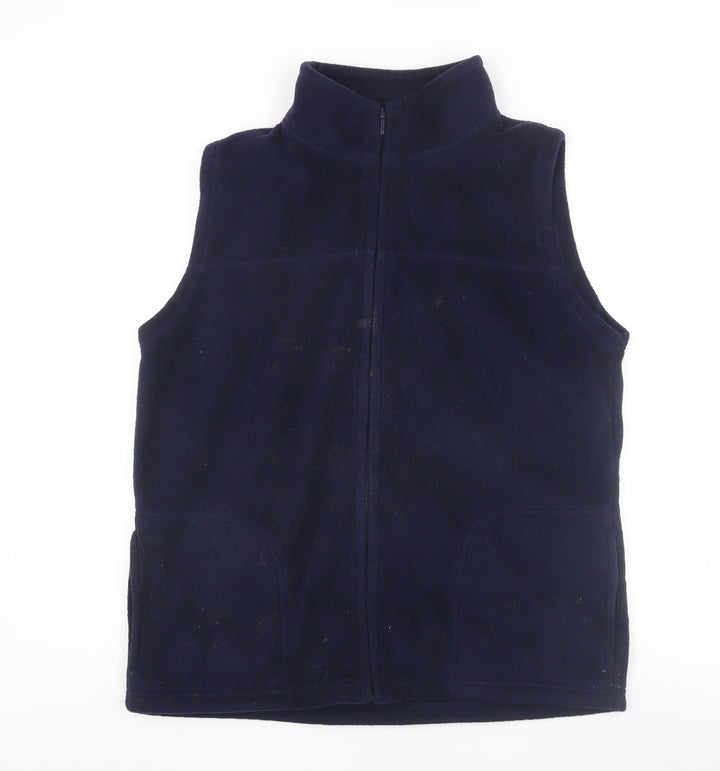 EWM Women's Blue Fleece Waistcoat M Sleeveless Casual