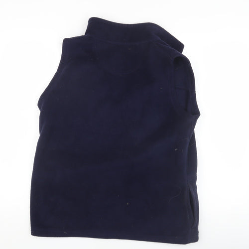 EWM Women's Blue Fleece Waistcoat M Sleeveless Casual