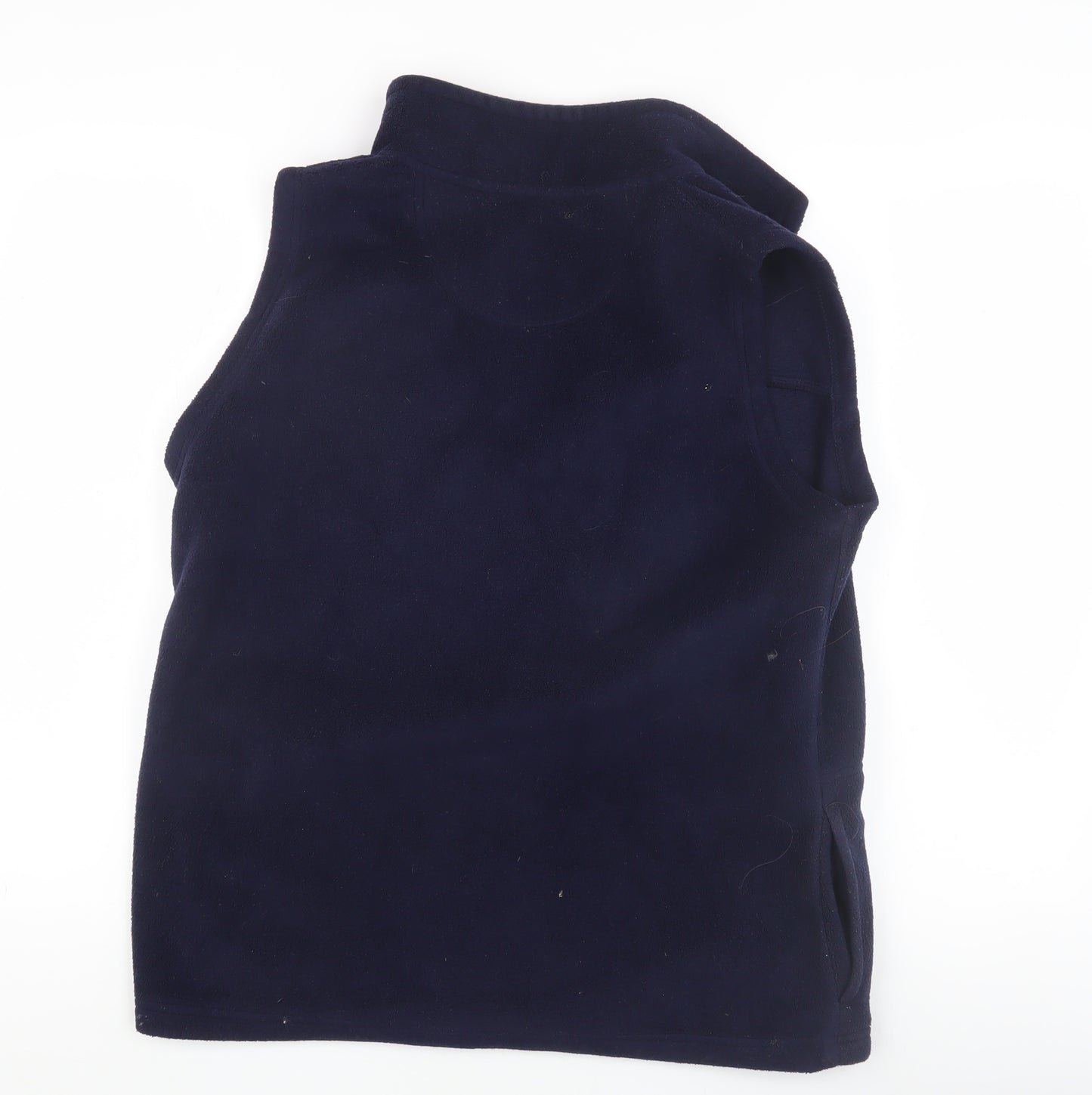 EWM Women's Blue Fleece Waistcoat M Sleeveless Casual