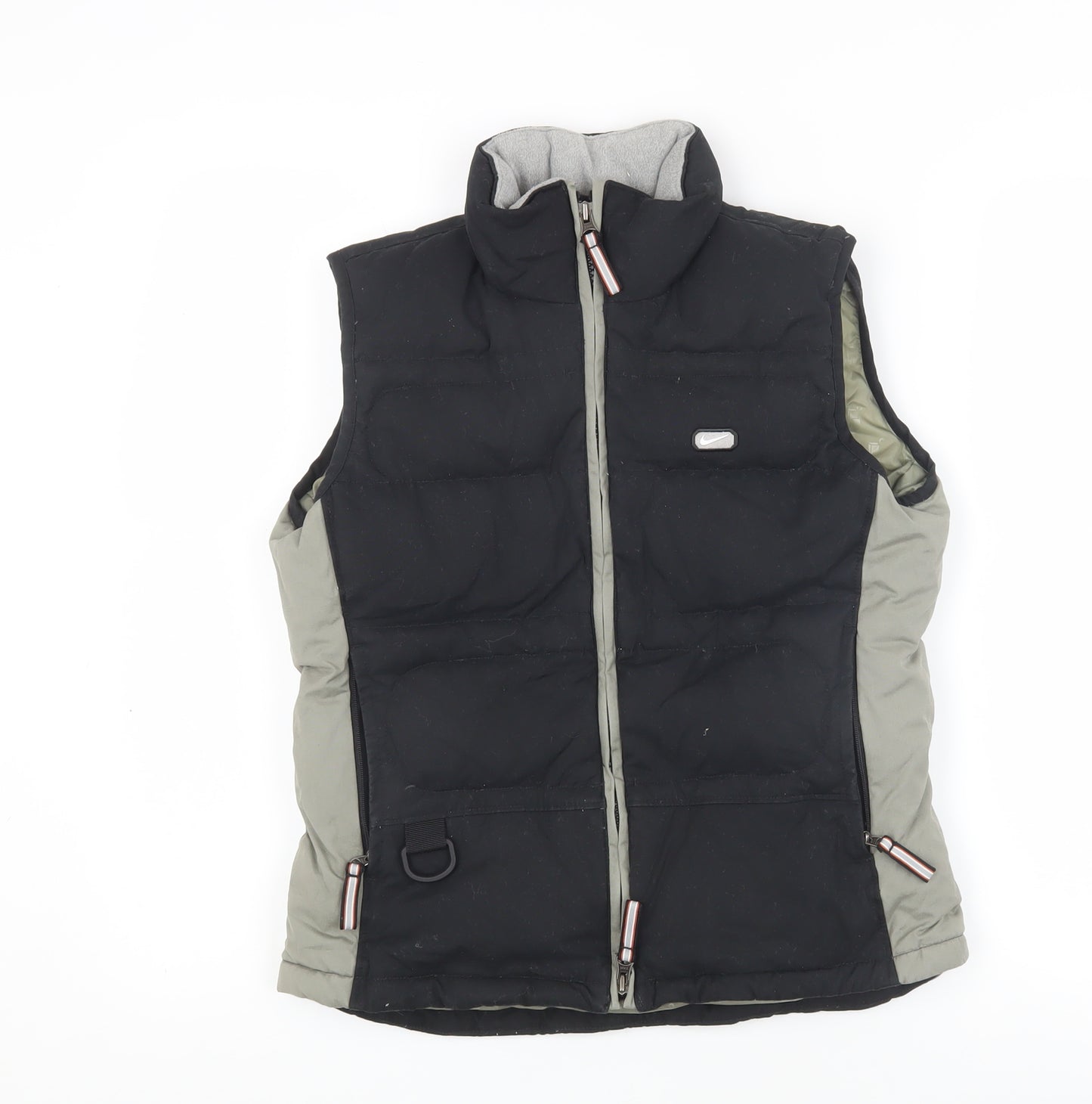 Nike Women's Black Puffer Waistcoat, Size S, Casual Style
