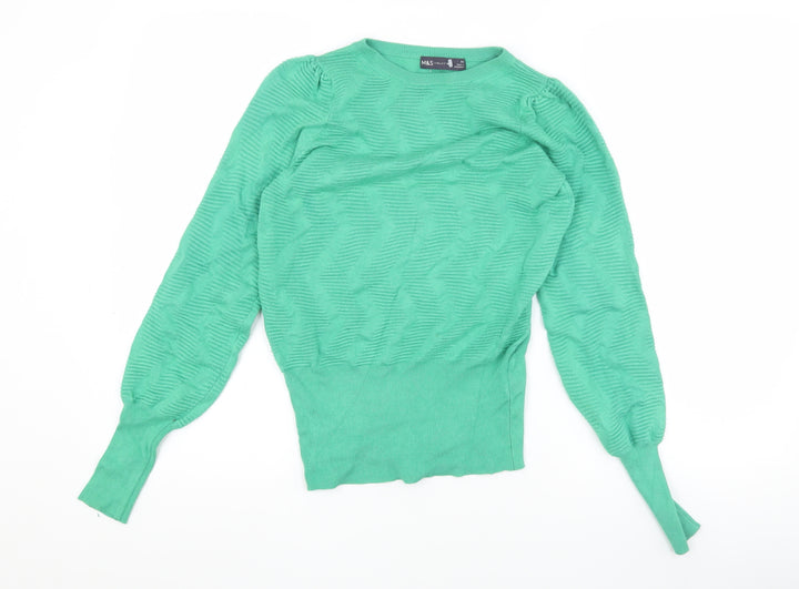 Marks and Spencer Women's Green XS Pullover Jumper
