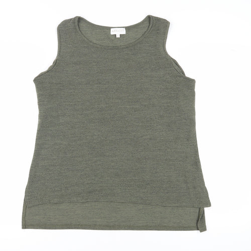 Apricot Women's Green Sleeveless Basic Tank Top