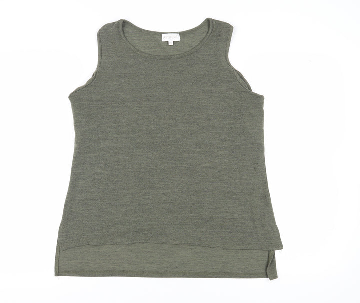 Apricot Women's Green Sleeveless Basic Tank Top
