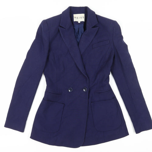 Reiss Women's Blue XS Double-Breasted Blazer