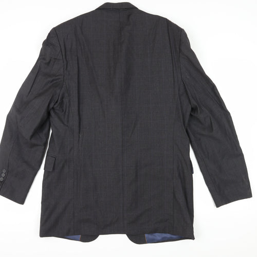 Austin Reed Men's Black Blazer, 46L Regular Fit