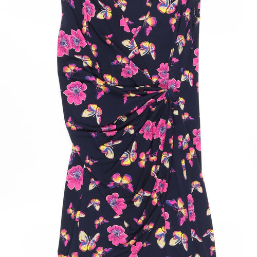Laura Ashley Women's Multicoloured Bodycon Dress Size 10