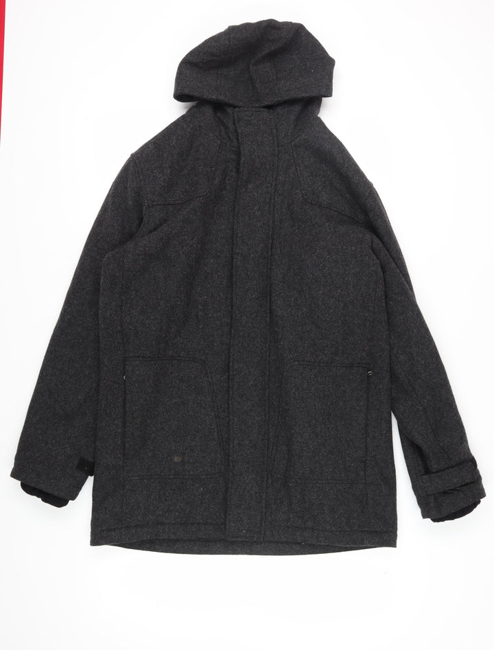 Ben Sherman Men's Hooded Wool Blend Coat Size Small