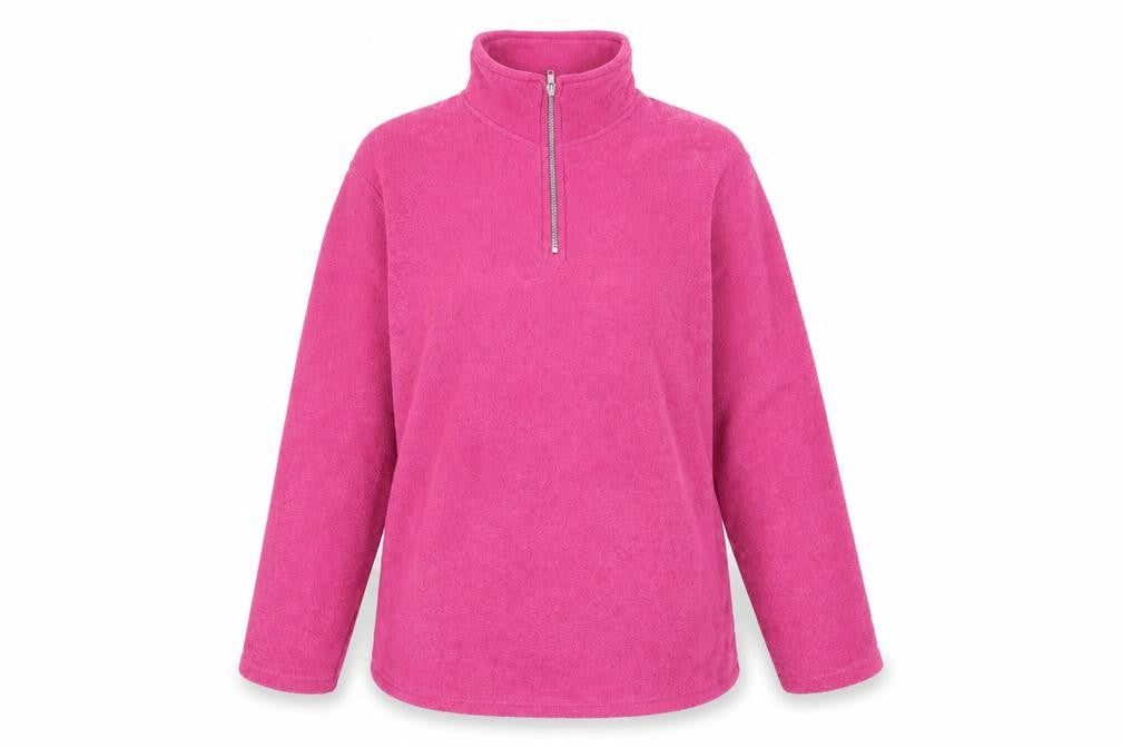 Front view of Roman Originals Women's Pink Pullover Sweatshirt - M